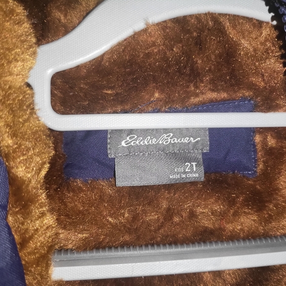 NWT Eddie Bauer Superior Down Parka Toddler Size 2 Navy Blue - Picture 13 of 13